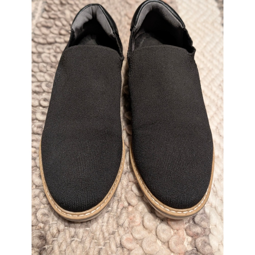 Me Too Hazear Black Knit Slip On Sneakers Textile Upper Size 6